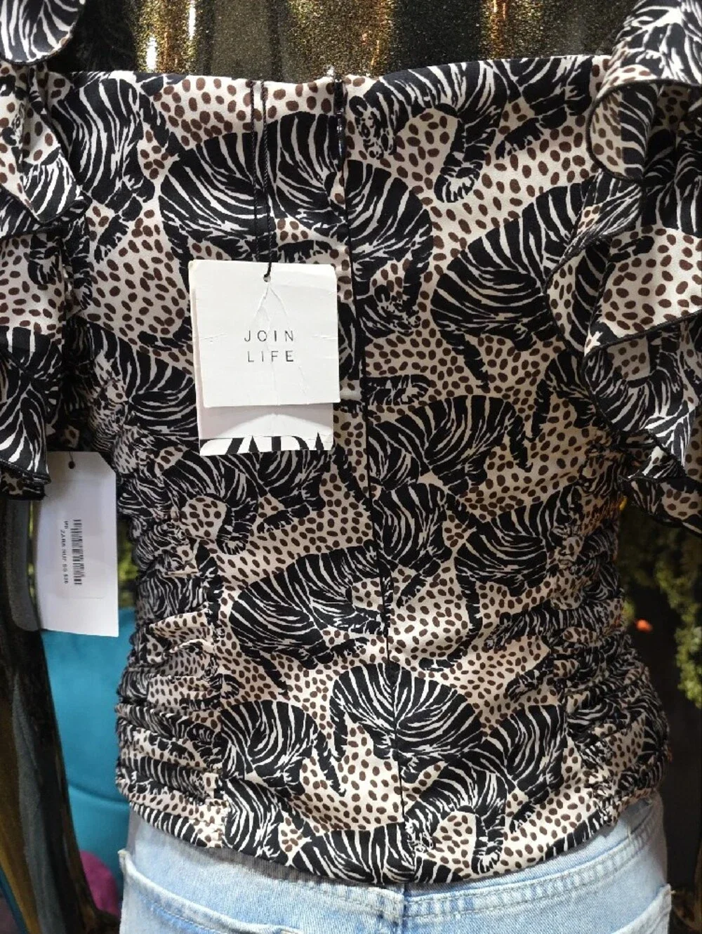 Zara top black
